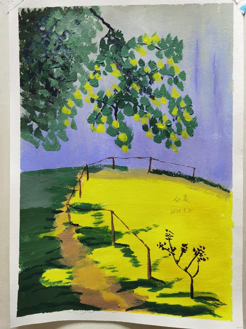 水粉练习(一)风景