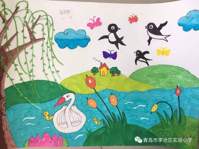 这些优秀作品均出自一年级和二年级小同学之手,全部使用4开大画幅纸
