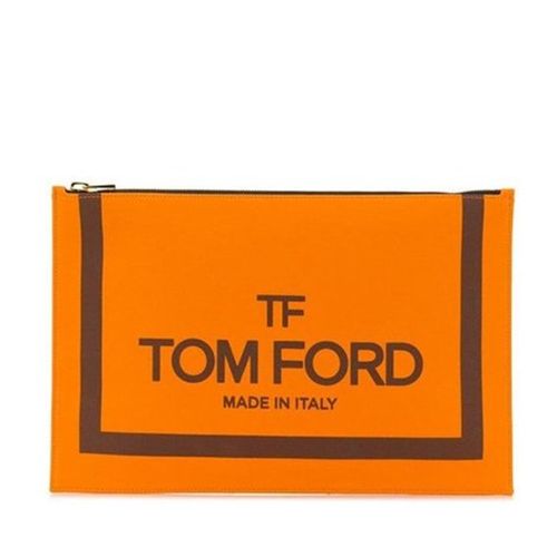汤姆福特/tom ford 19年春夏 logo 手包 女性 时尚 橙色 手拿包 sm242