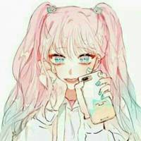 浅蓝色动漫女生头像帽子遮脸