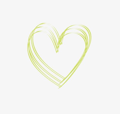 线条爱心手绘简图