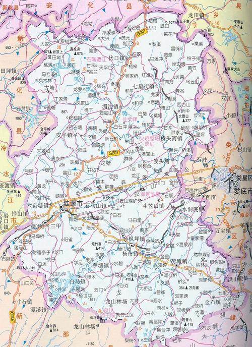 涟源电子地图