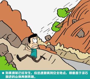 地震山体滑坡逃生手抄报 地震手抄报