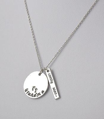family gift granama coming soon pendant