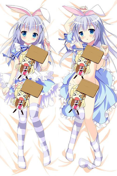 尚萌请问您今天要来点兔子吗香风智乃动漫周边等身抱枕枕套b3901