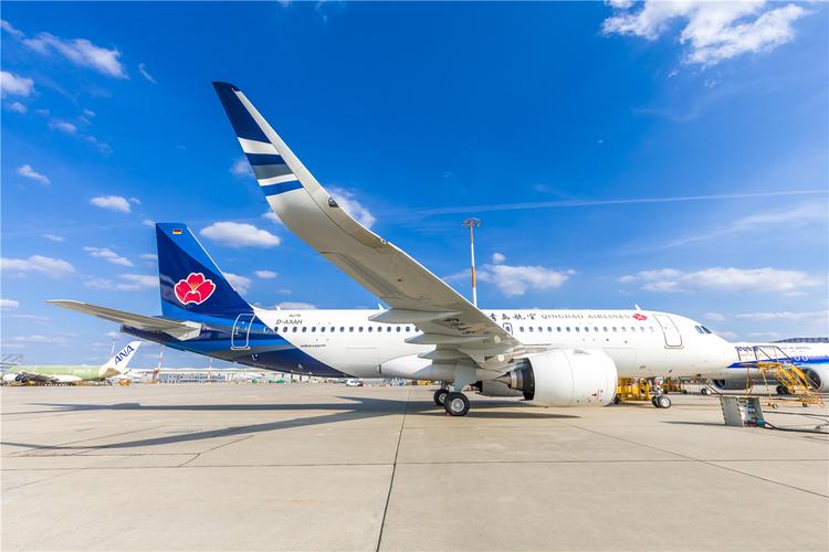组图:青岛航空接收其首架a320neo飞机