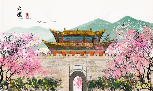 大理水墨画