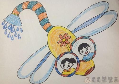 未来的交通工具儿童画画