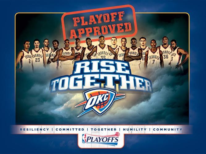 2010nba季后赛壁纸:俄克拉何马城雷霆:okcplayoff桌面壁纸