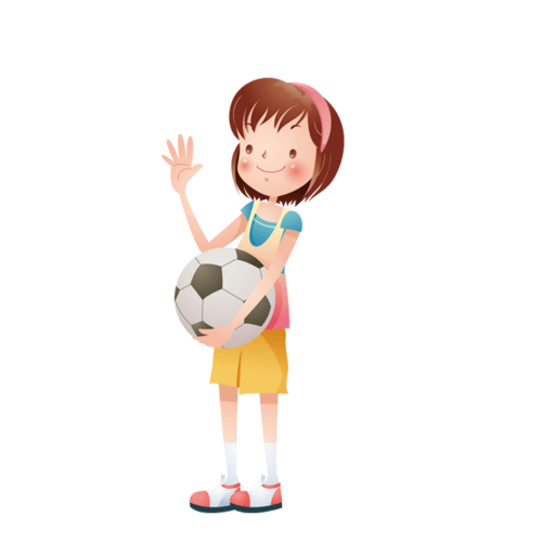 足球女孩头像图片卡通