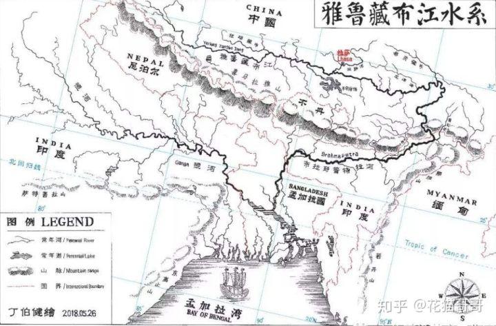 雅鲁藏布江流域图