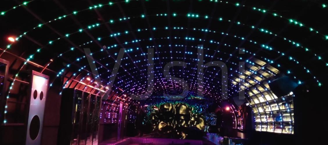 4k扬州奥斯卡酒吧壮观灯光秀