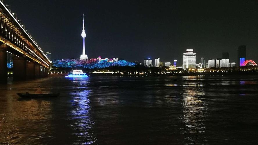 国庆武汉江边夜景(武昌)