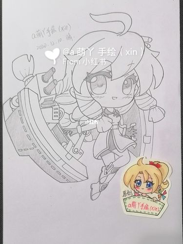 迷你世界华乐原创手绘简笔画画的日常上色_手绘_马克笔_迷你_绘画