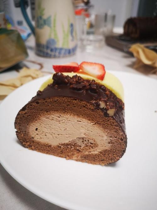 4c3h2e1n做的巧克力梦龙卷