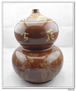 五色土宝建水紫陶之葫芦