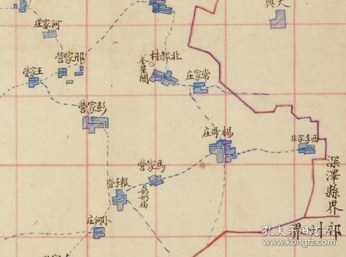 1902年河北安平县老地图,安平县地图,河北老地图.安平