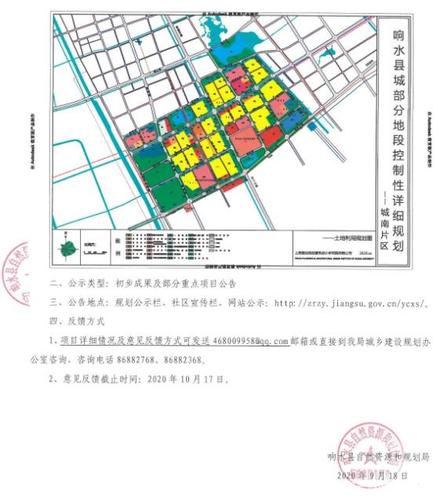 响水城南雄起!规化图曝光!或迎大面积拆迁