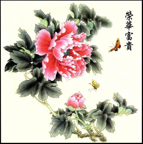 蝴蝶牡丹苏绣