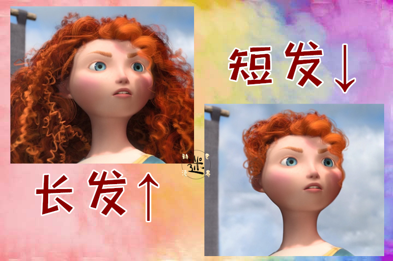 原创迪士尼公主的"长发"or"短发"?艾莎短发像老奶奶,安娜却好看