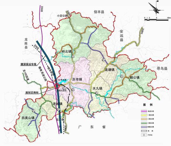 还是先来科普一下定南的地理位置.