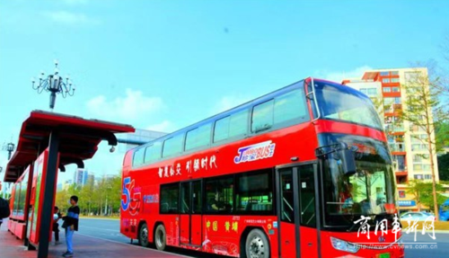 安凯纯电动双层巴士 添彩城市美好出行_大客_商用车新网_卡车,客车