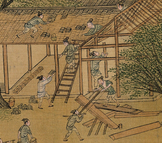 明仇英 《清明上河图》局部 辽宁省博物馆藏