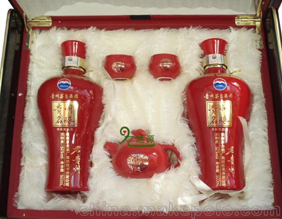 白酒礼盒/茅台礼品酒/52茅台贵州名酿老贵州盛 红盒装500ml