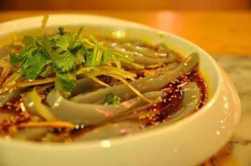 山西省灵丘县风味小吃——苦荞凉粉