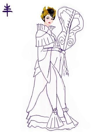 涂鸦馆 作品欣赏 当前用户: 标  题: 陈乔恩演的铁扇公主,半成～ 作