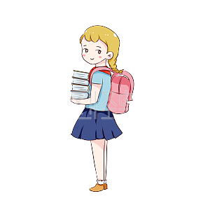 卡通中学生头像