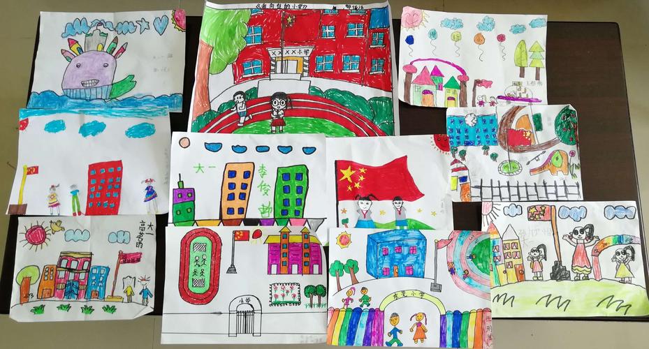 莒县东莞镇中心幼儿园大班级部《我向往的小学》绘画比赛