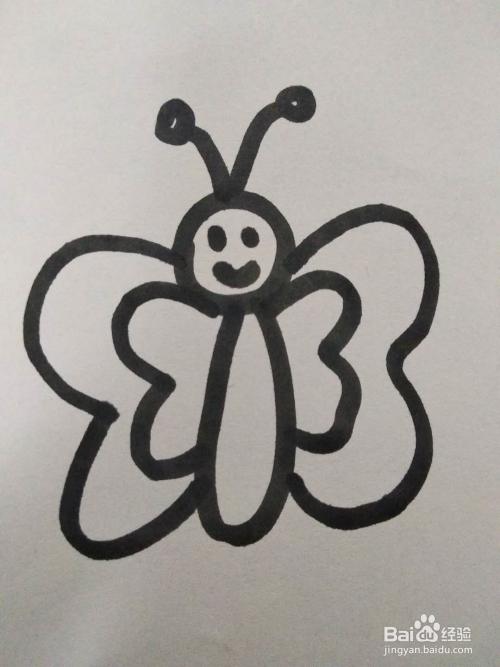 怎么画蝴蝶?蝴蝶的简笔画怎么画?