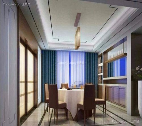 2019欧式餐厅效果图 2019欧式窗帘装修效果图片