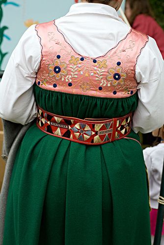 女人,穿,民族服饰,瑞典