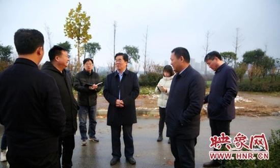 彭广峰带队实地督导确山县部分城建重点项目实施进度