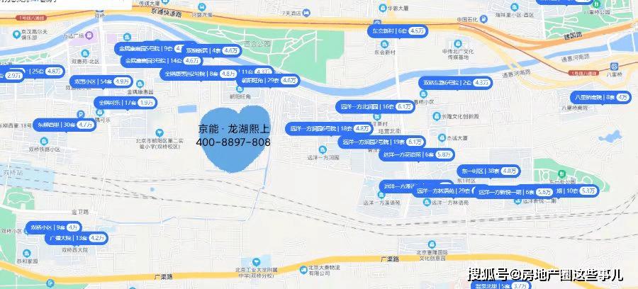 朝阳cbd刚需上车盘朝阳管庄龙湖熙上轻奢24居公园洋房