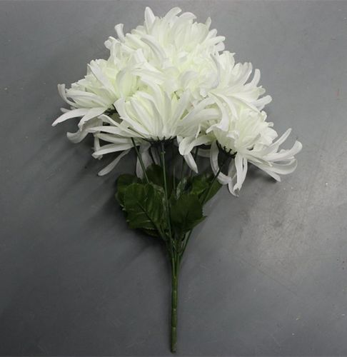 仿真菊花清明节扫墓用假花绢花塑料黄色菊花白色上坟菊花墓碑摆放