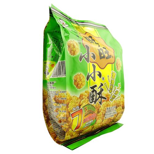 旺旺小小酥葱香鸡肉味180g袋装休闲办公零食零嘴大米制品膨化食品视频
