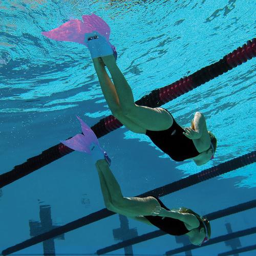finis mermaid fin 游泳训练美人鱼尾蹼玩具单片蹼幼儿专用粉红色