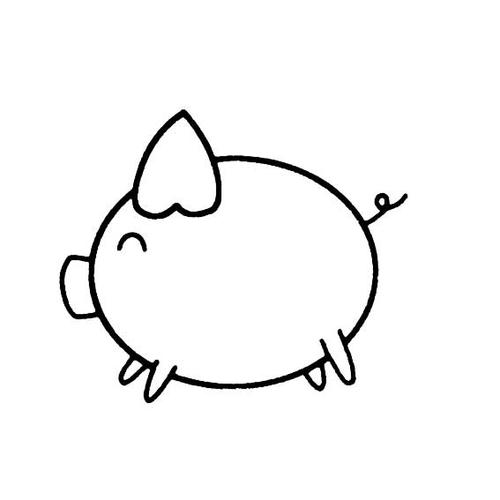 小猪非常简单的画法