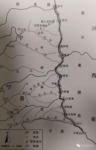 的为数极少的撼人心魄的秦直道遗址与万里长城一样工程浩大横有秦长城