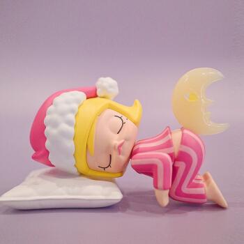 泡泡玛特molly茉莉的一天盲盒2020网红女孩女生手办摆件好梦确认款