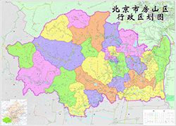 房山区行政地图