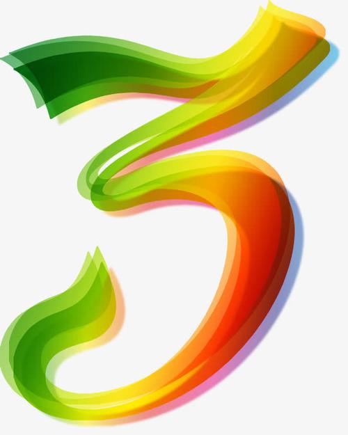 关键词 : 矢量,手绘,艺术字,彩色数字3