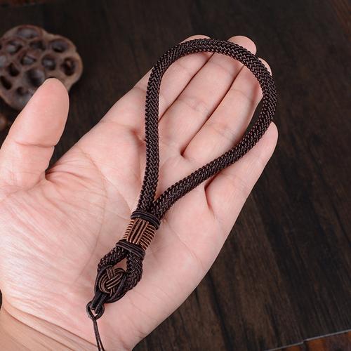 原创手把件挂绳编织文玩挂件绳子翡翠玉器把玩手绳车钥匙挂绳jingping