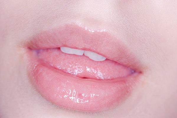 嘴唇,女人,特写,舌头