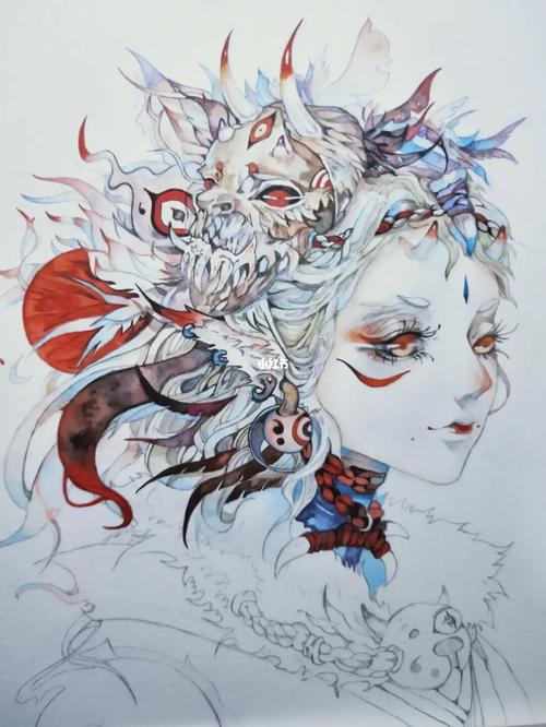 买了食蝉太太的画集,临摹了一张01真的好难,画到后面基本没耐心画了