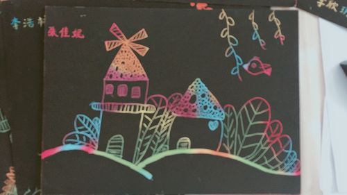 郑州一中教育集团洛阳伊河学校——刮画社团 辅导老师:常译文