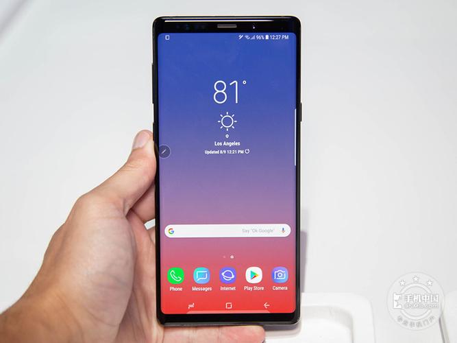 蓝色三星galaxy note9(512gb)手机整体外观图片大图_9